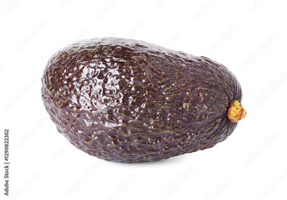 One whole ripe avocado isolated on white One whole ripe avocado isolated on white