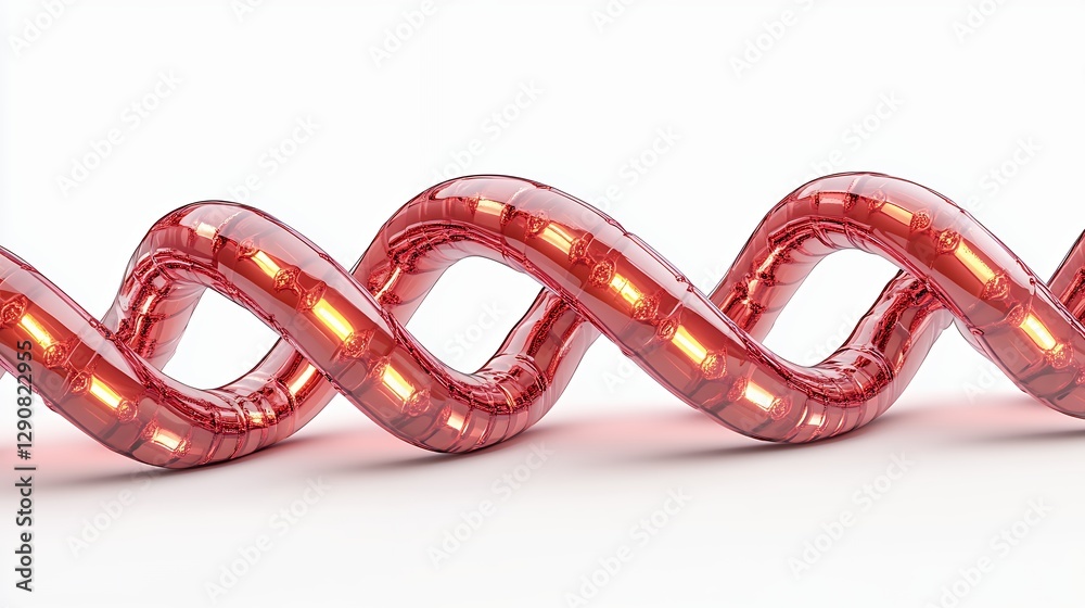 Naklejka premium Glowing Red Spiral Design
