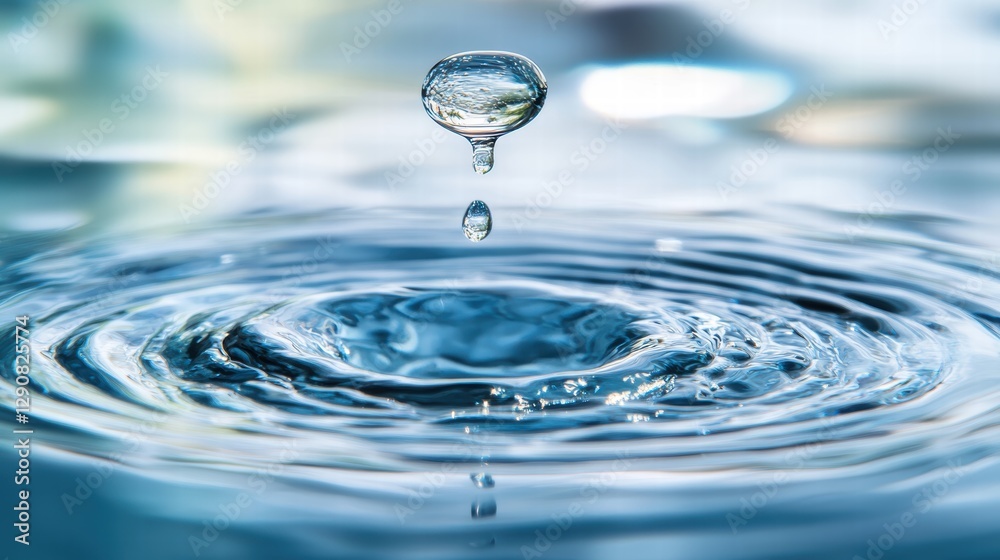 Crystal-clear water, close-up, world water day concept Crystal-clear water, close-up, world water day concept
