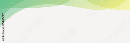 Green gradient border banner vector