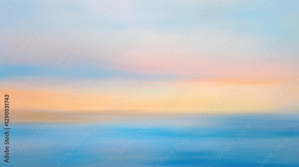 Soft gradient sky at sunset over calm ocean waters, pastel colors blending in serene landscape, tranquil seascape, peaceful nature background. Soft gradient sky at sunset over calm ocean waters, pastel colors blending in serene landscape, tranquil seascape, peaceful nature background.