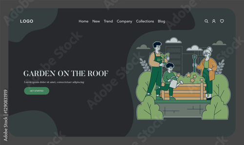 Eco Life. Flat Vector Illustration