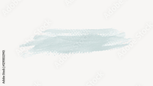 Green brush stroke collage element vector