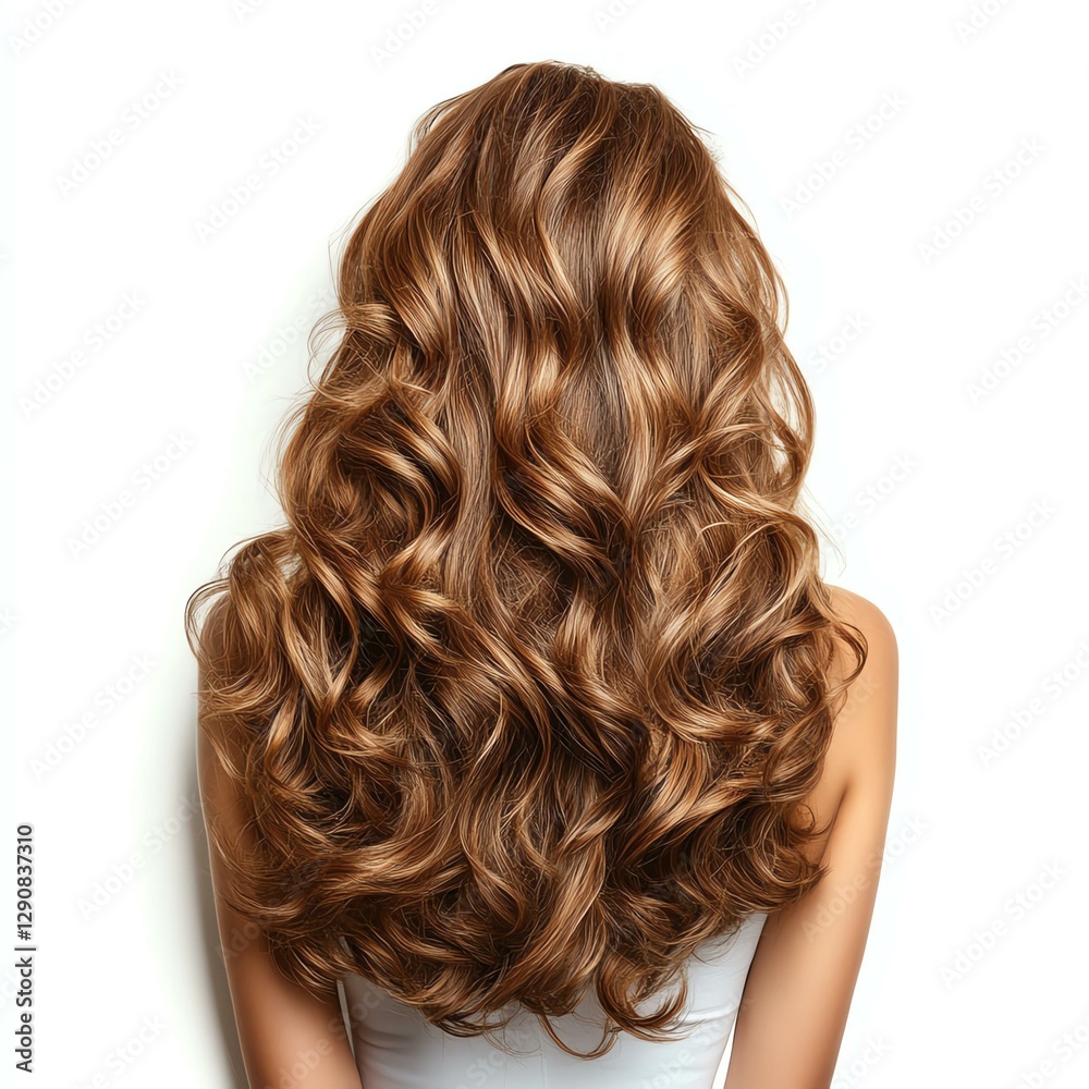 Fototapeta premium Elegant hairstyle with beautiful curls.