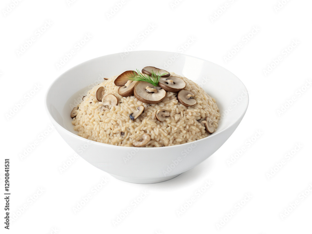Mushroom Risotto Creamy risotto made with sauteed mushrooms, Arborio rice, and Parmesan cheese. The risotto is rich and flavorful, Mushroom Risotto Creamy risotto made with sauteed mushrooms, Arborio rice, and Parmesan cheese. The risotto is rich and flavorful,