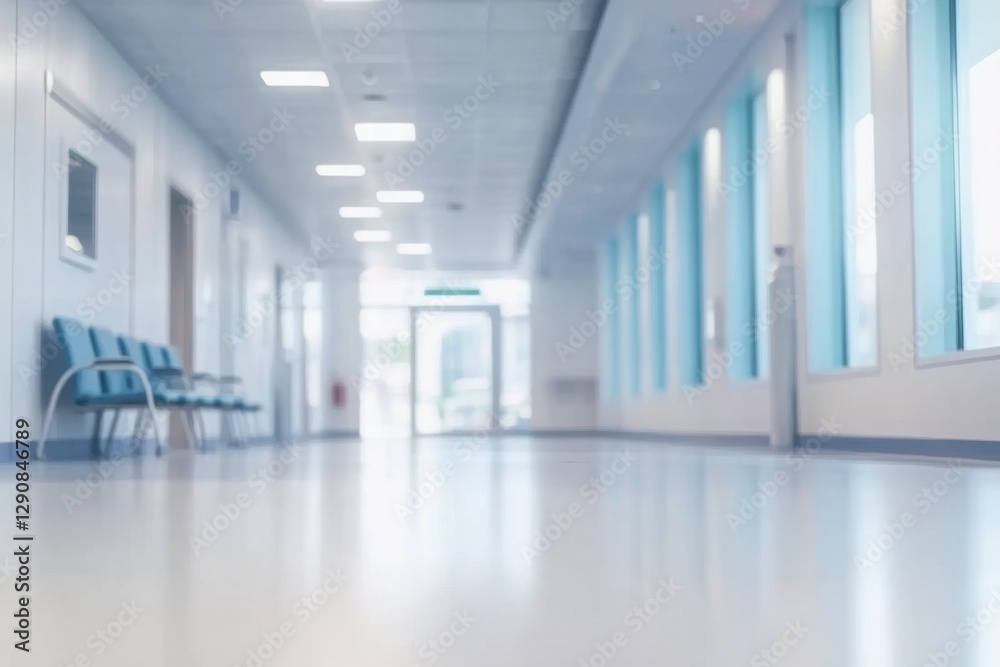 custom made wallpaper toronto digitalBlurred background of a corridor in hospital or clinic. Concept for hospital or medicine advertisement. Nation Doctor’s Day