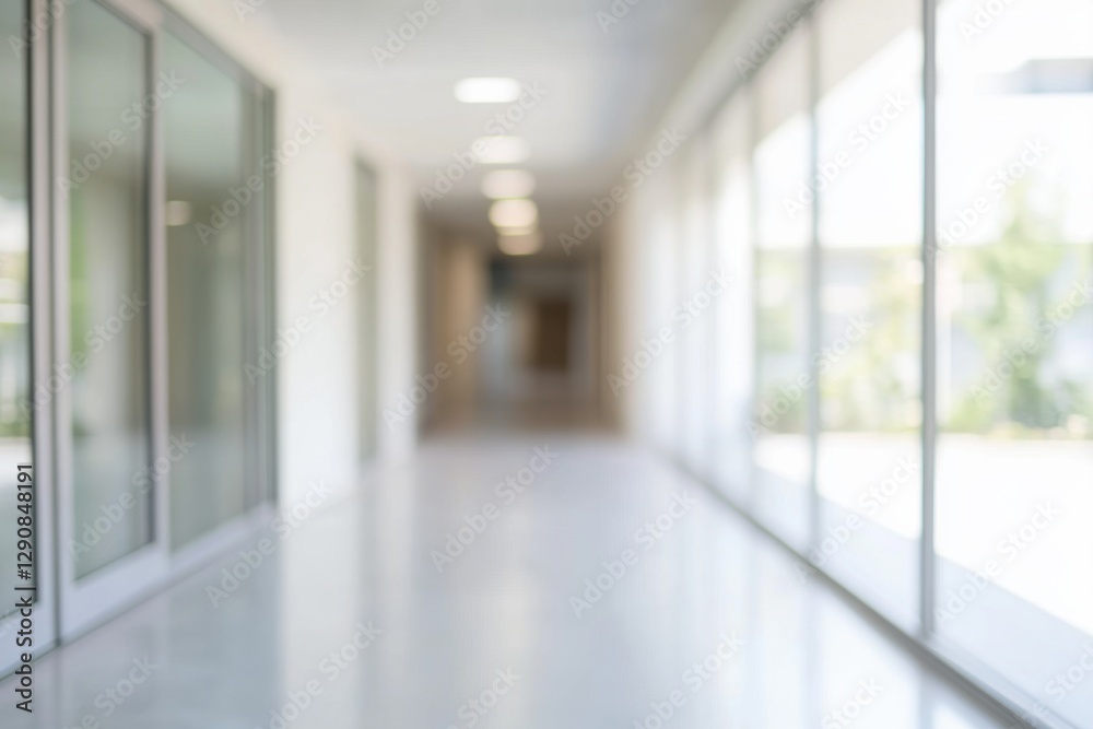 Blurred background of a corridor in hospital or clinic. Concept for hospital or medicine advertisement. Nation Doctor’s Day Blurred background of a corridor in hospital or clinic. Concept for hospital or medicine advertisement. Nation Doctor’s Day