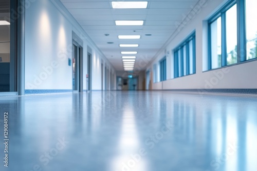 Wallpaper Mural Blurred background of a corridor in hospital or clinic. Concept for hospital or medicine advertisement. Nation Doctor’s Day Torontodigital.ca