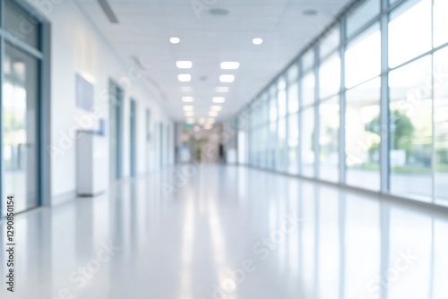 Wallpaper Mural Blurred background of a corridor in hospital or clinic. Concept for hospital or medicine advertisement. Nation Doctor’s Day Torontodigital.ca