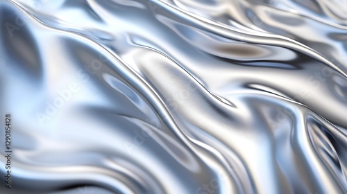 Abstract silver liquid metal chrome background 