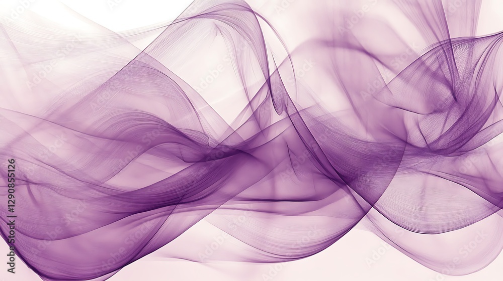 Obraz premium Abstract muted lavender lines forming soft curves