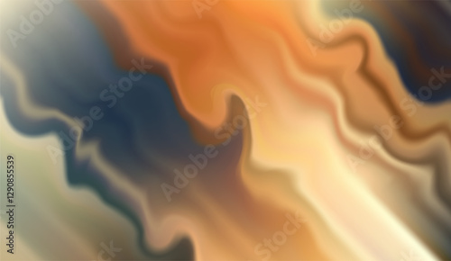 Abstract Fluid Art with Warm Hues and Dynamic Swirls creates a mesmerizing visual experience evoking a sense of fluidity and depth within the artwork's composition