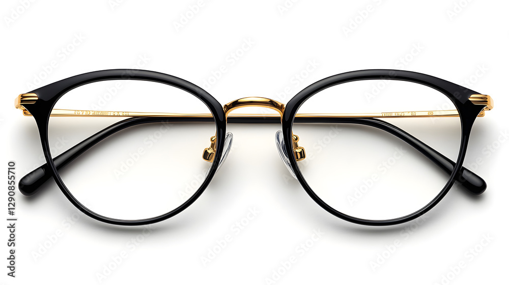 a pair of glasses on a white background