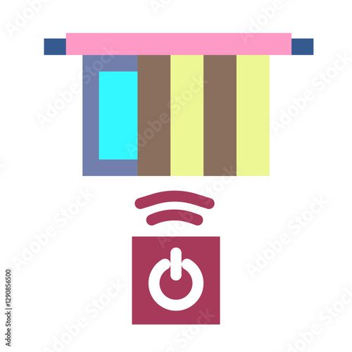 automated window blinds icon