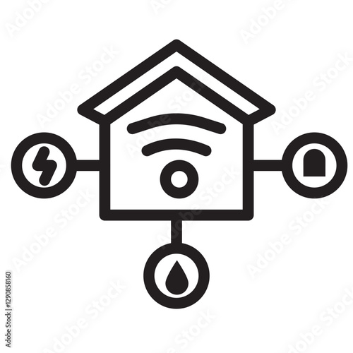 home automation hub icon