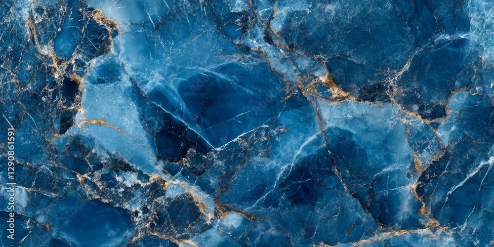 Obraz premium blue marble stone texture seamless wallpaper or background