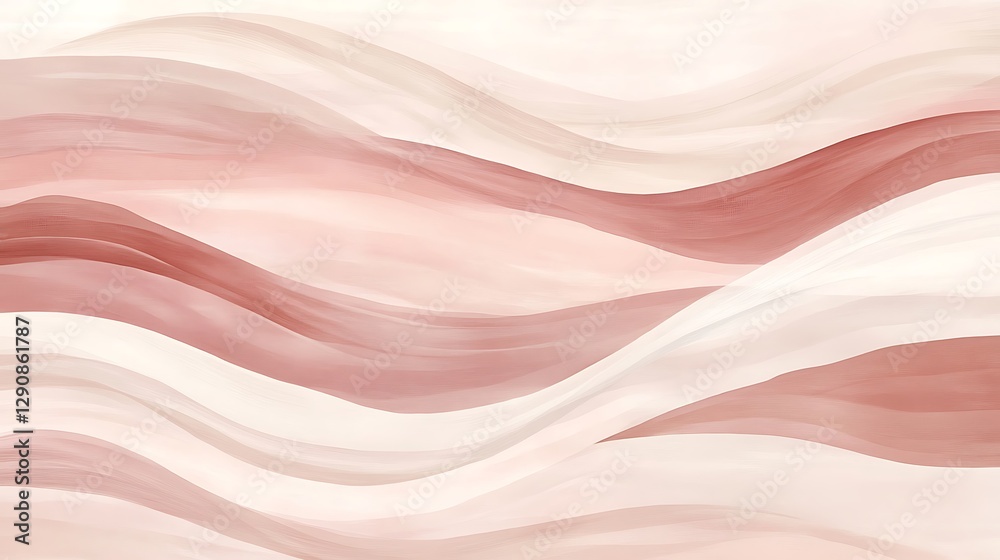Abstract waves in muted pink and cream tones Abstract waves in muted pink and cream tones