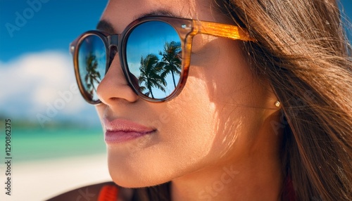 young woman in sunglasses