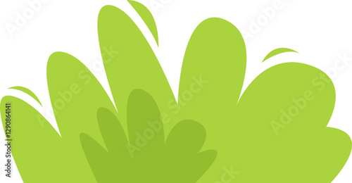 Flat Cartoon Bush