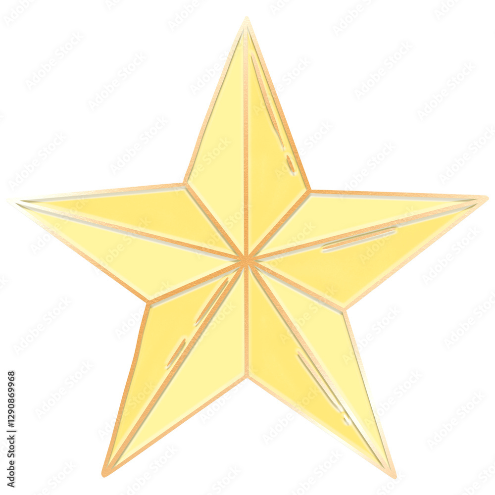 Obraz premium Gold star icon design element