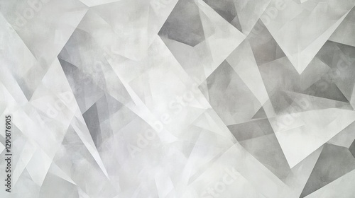 Geometric abstract background with gray and white polygons, modern design for presentations, wallpapers, and creative projects in minimal style.