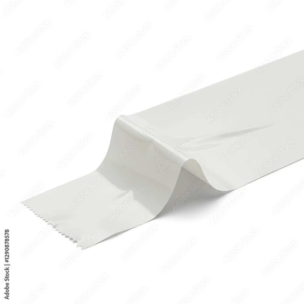 A close up shot of a white strip of tape on white background A close up shot of a white strip of tape on white background