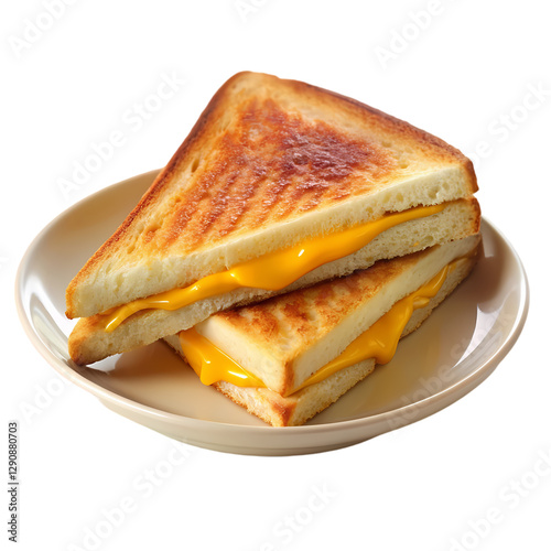 Grilled Cheese Sandwich Recipe: Easy & Delicious isolated on transparent background