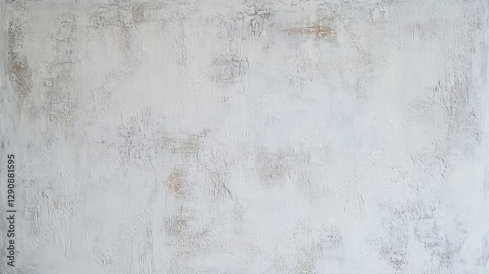 Fototapeta premium Textured white concrete wall background for modern design, minimalist aesthetics, and photography projects in interior and exterior settings.