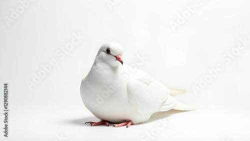 Elegant White Dove – High-Resolution Stock Photo of a Peaceful Bird.