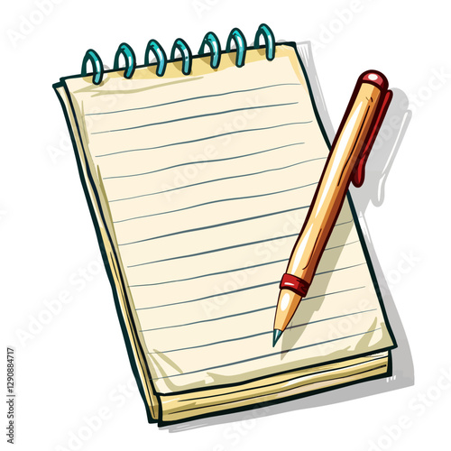 notebook and pen
