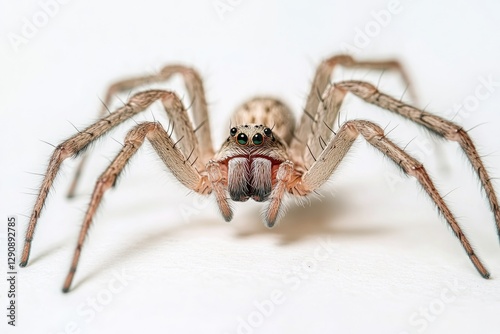 Wallpaper Mural A close-up view of a spider on a white background, ideal for use in scientific or educational contexts Torontodigital.ca