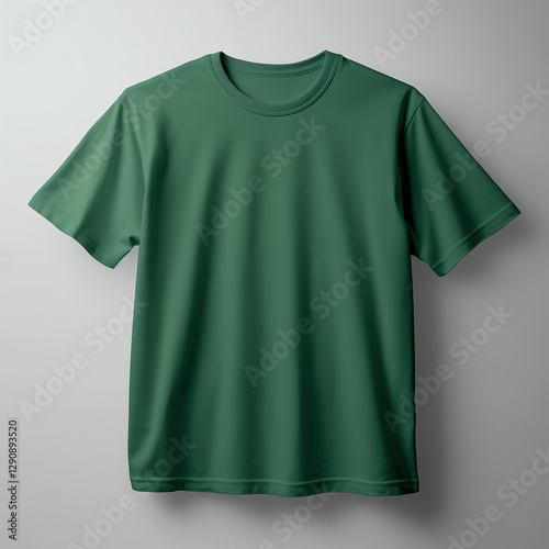 green shirt mockup design 