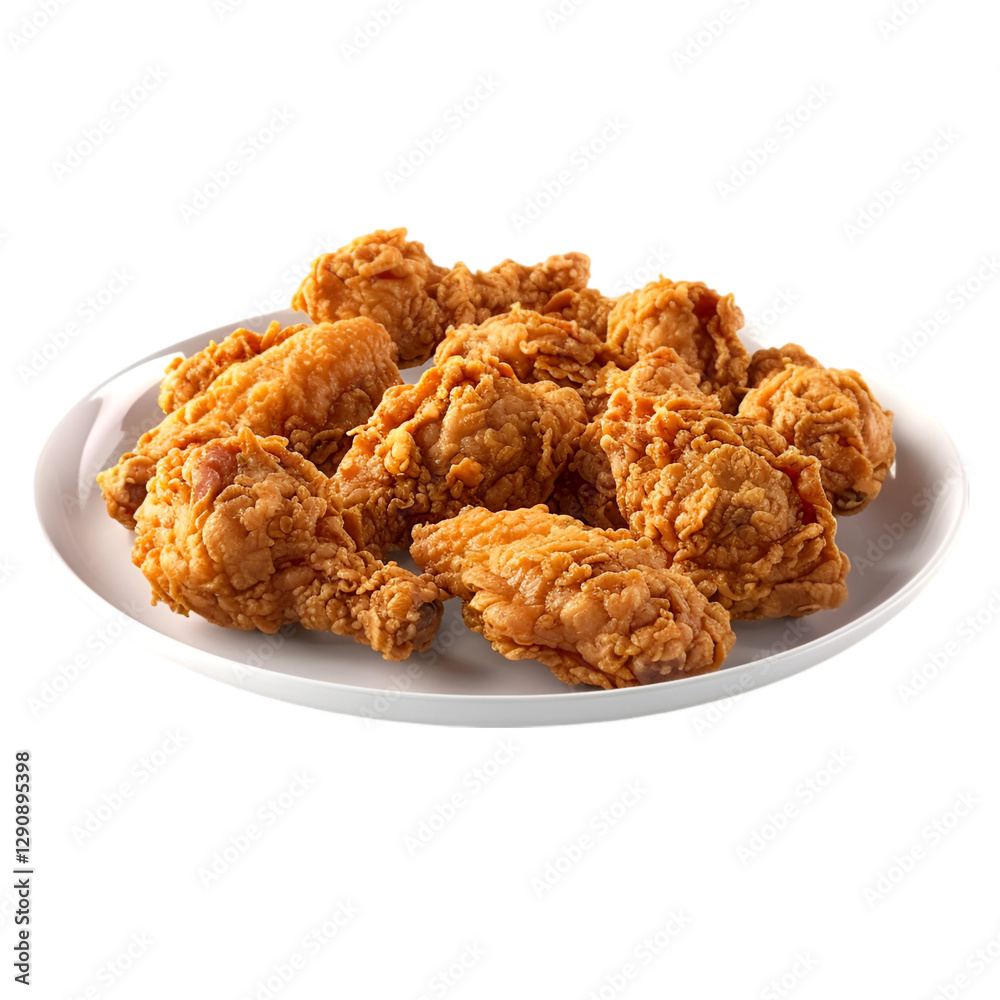 Crispy Fried Chicken Wings on a Plate Delicious Meal Crispy Fried Chicken Wings on a Plate Delicious Meal