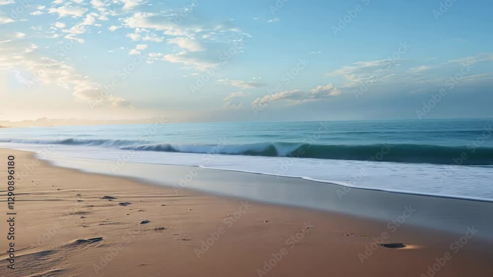 beach in the morning