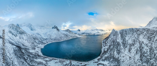 panoramic aerial winter pho...