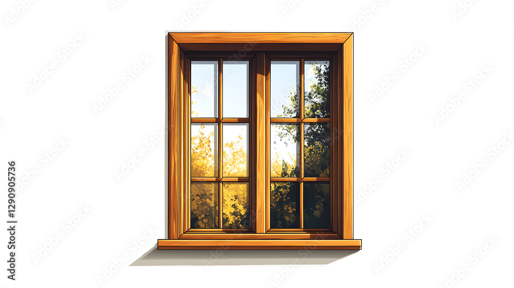 a window with a view of trees a window with a view of trees