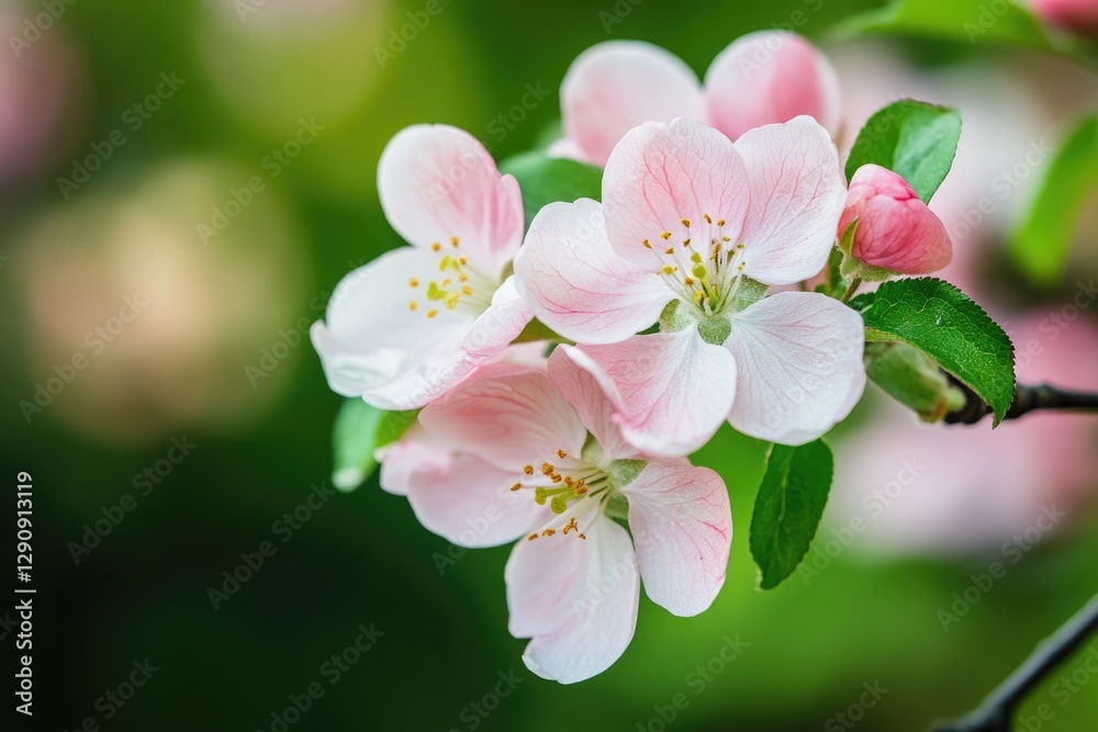 Close-up shot of a single flower growing on a tree branch