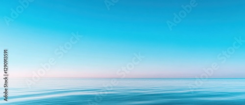 Calm Blue Sea and Sky Landscape