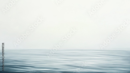 Wallpaper Mural Calm ocean waves with misty horizon, tranquil seascape, minimalist water background, serene marine landscape, foggy atmosphere, peaceful coastal view. Torontodigital.ca