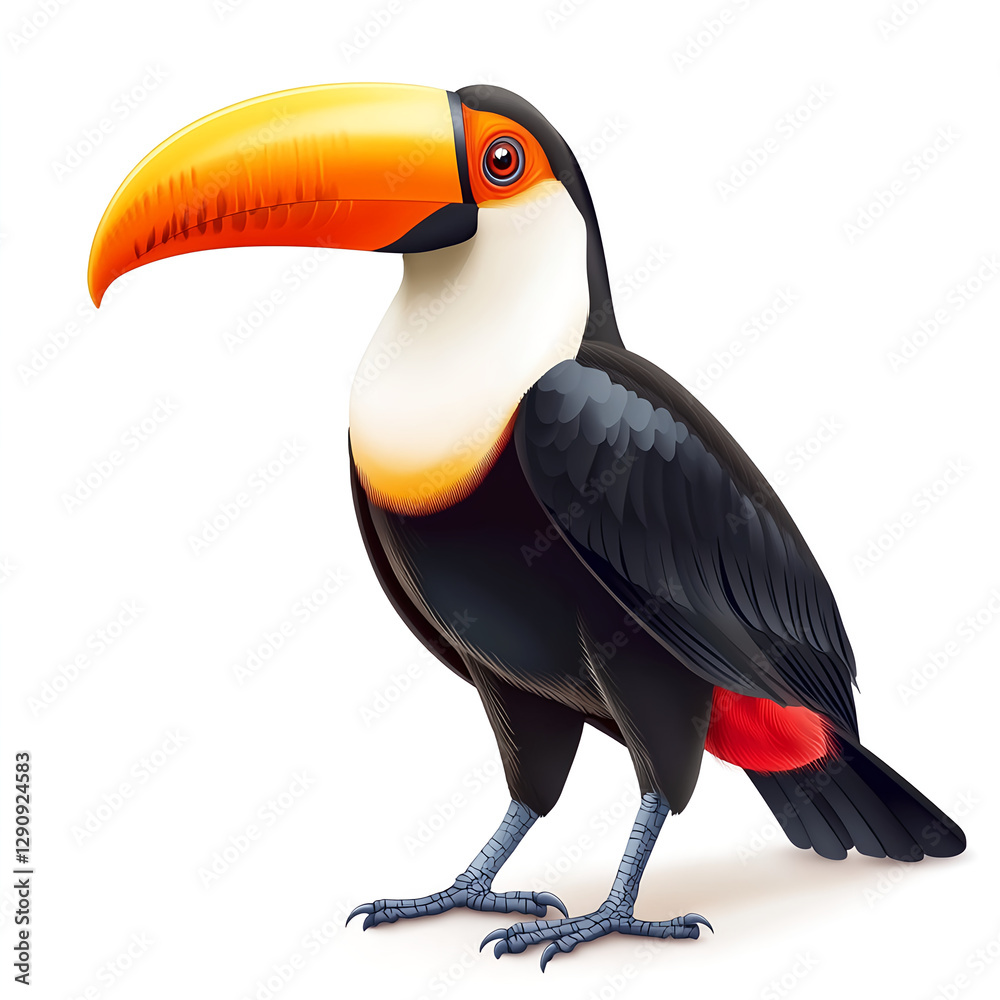 Naklejka premium Toco Toucan Illustration