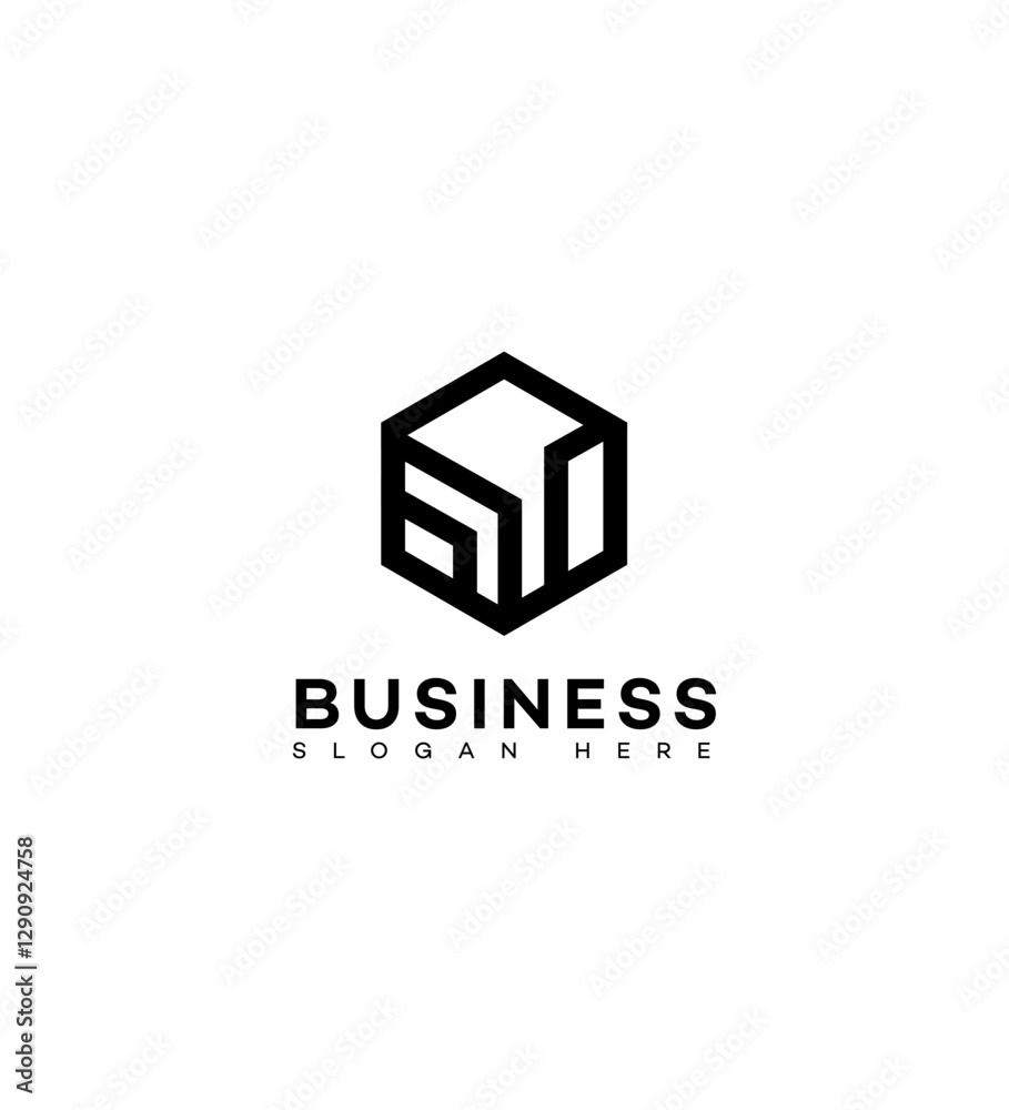 Abstract Hexagon Business Logo Design Abstract Hexagon Business Logo Design