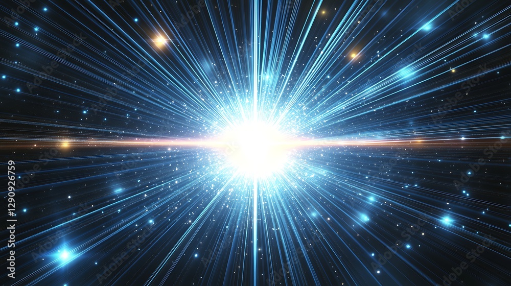 Naklejka premium a bright light in space