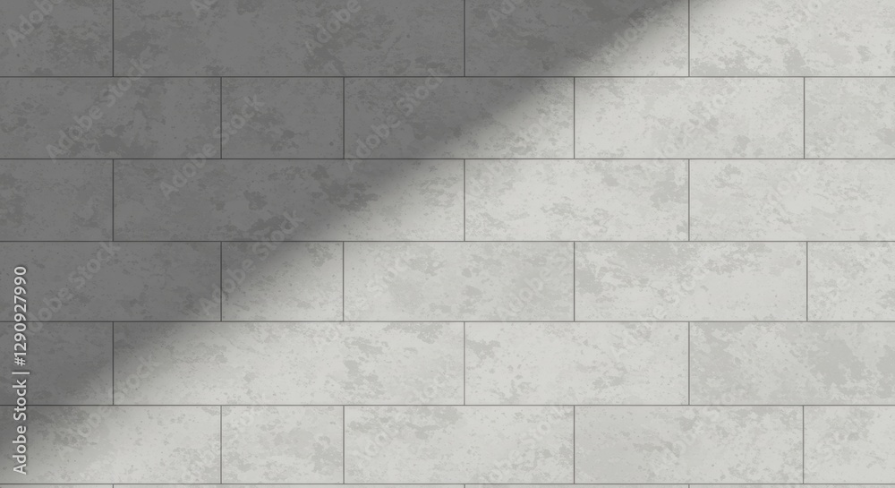 Fototapeta premium Textured gray wall with subtle shadow creating depth, ideal for backgrounds or design projects