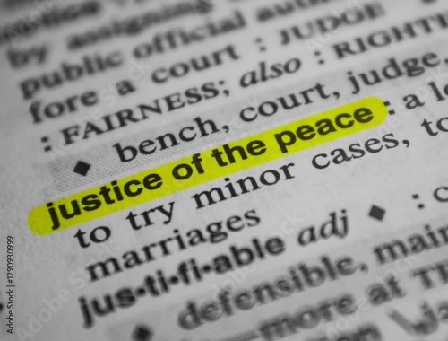 Highlight effect text justice of the peace animation 60 fps