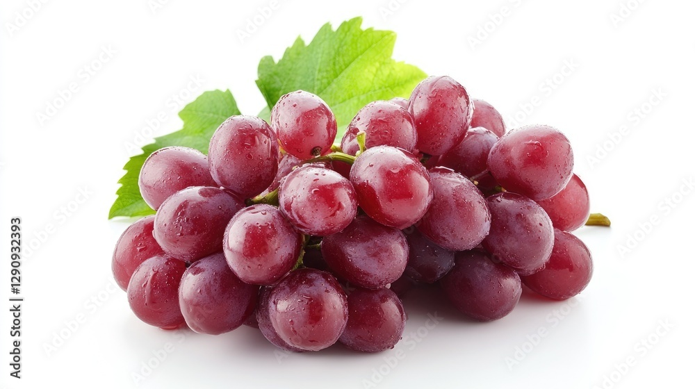 Dark Grapes with Leaf, Isolated on White background Concord Grapes with Green Leaf
Dark Grapes with Leaf, Isolated on White background Concord Grapes with Green Leaf