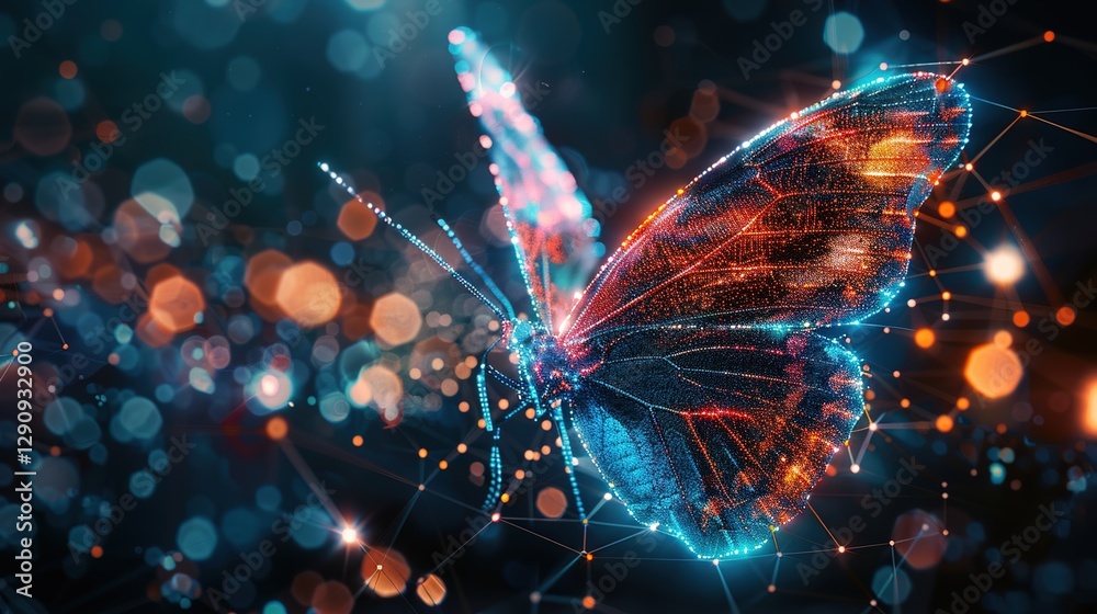 Unraveling the Magic: Abstract Business Digital Transformation through the Innovative Butterfly Concept Unraveling the Magic: Abstract Business Digital Transformation through the Innovative Butterfly Concept