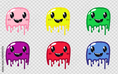 Colorful Emojis with Diverse Expressions