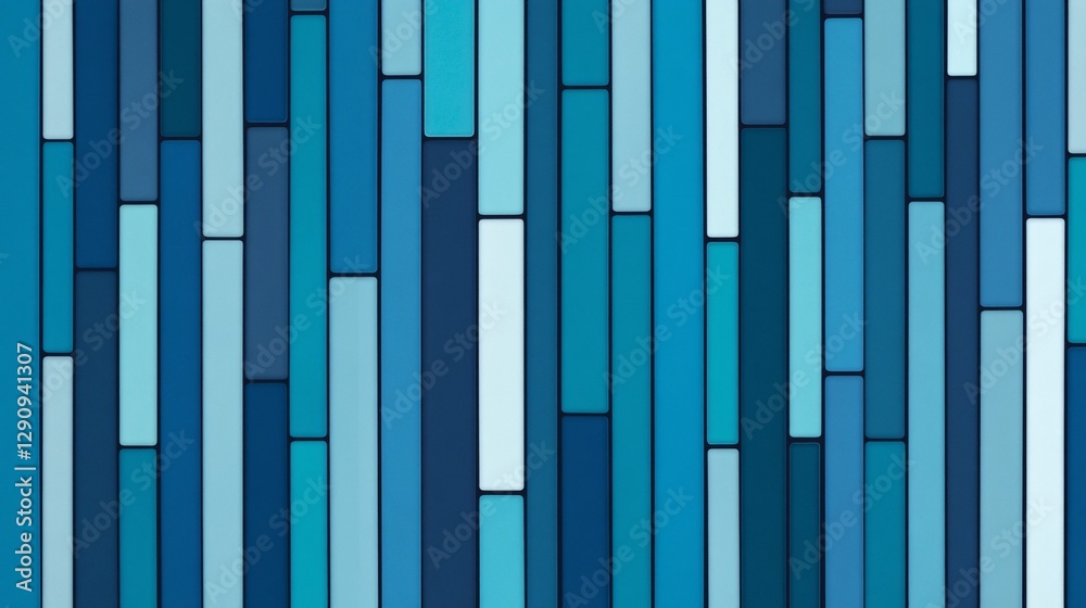 A sleek neon bar pattern background in alternating shades of blue and cyan A sleek neon bar pattern background in alternating shades of blue and cyan