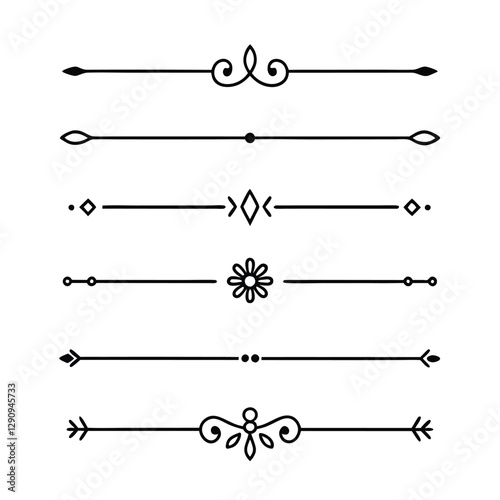 Set of divider line