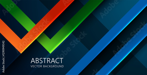 Minimal geometric colorful abstract background, dynamic shape composition landing page backgrounds.